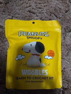 Peanuts Snoopy Yellow Crochet Kit - The Woobles